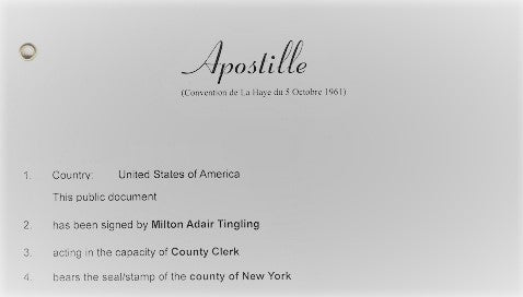 Апостиль Доверенности В США